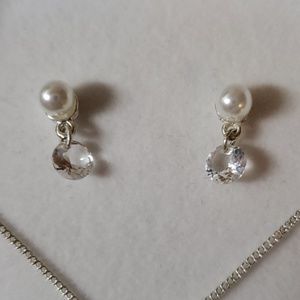 Jewelry - *Brand New*Macys | Pearl/Diamond necklace set Jewelry - *Brand New*Macys | Pearl/Diamond necklace set